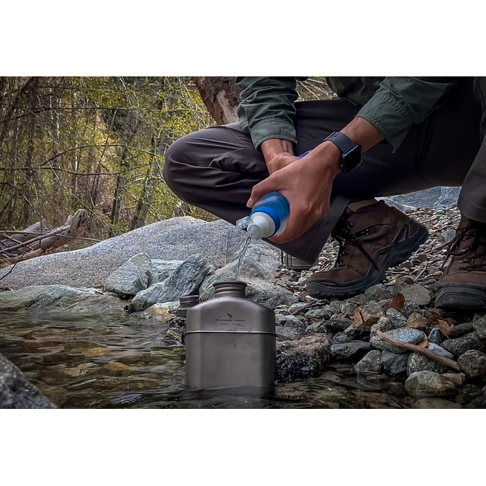 Титанова фляга для кемпінгу 1,1 л Boundless Voyage