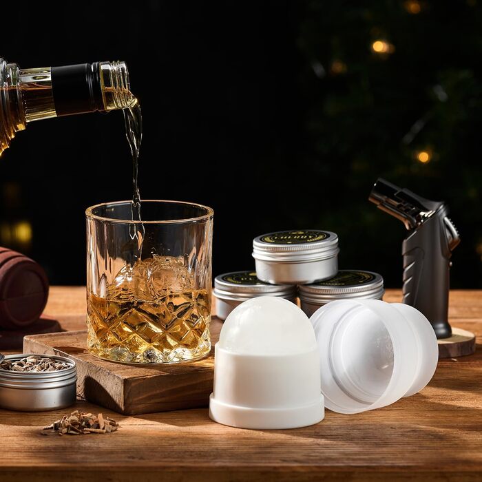 Набір для копчення віскі з пальником, 6 смаків деревної тріски, ComboJoy