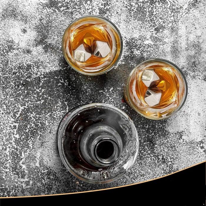 Набір охолоджувальних каменів для віскі з нержавіючої сталі у формі ромба Ulalaza