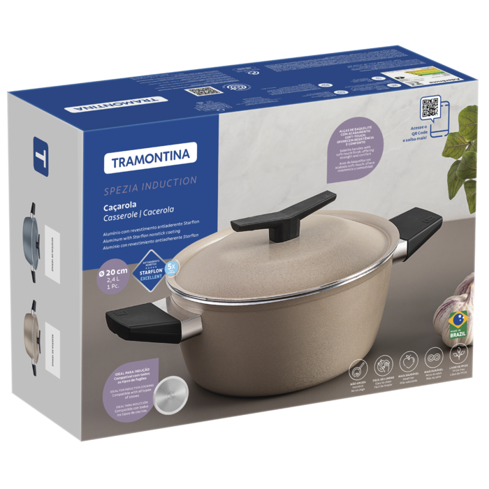 Каструля Tramontina Spezia Blue (2.4 л) 20см (7096826)