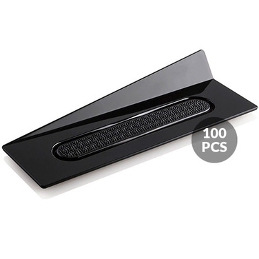 SET 100 BLACK TRAYS - RECTANGLE 140X40 MM Подложка