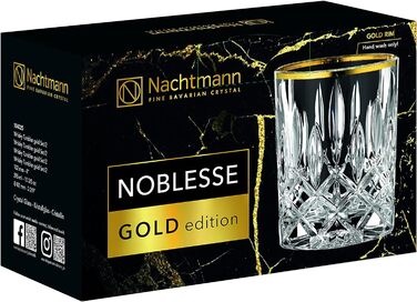 Набір із 2 склянок для віскі 295 мл, Gold Edition Noblesse Nachtmann