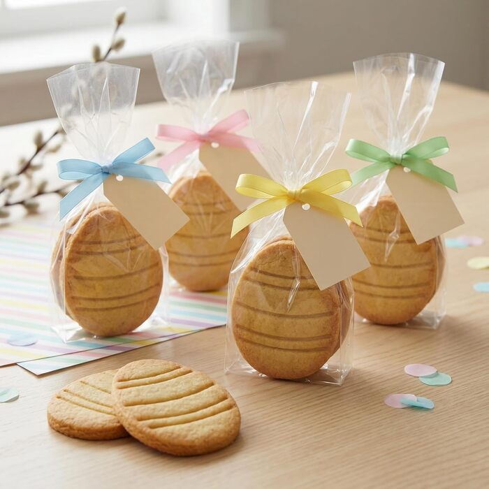 Набір із 3 формочок для пасхального печива, смугастий візерунок у вигляді пасхальних яєць, кролик, 2-в-1 зі штампом, 5 x 4 см, можна мити в посудомийній машині, екологічно чистий, стійкий до іржі (смугасті пасхальні яйця (5x4 см))