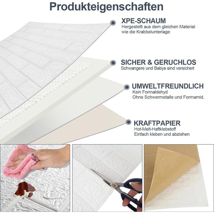 Стеновые панели для кухни 77 x 70 см 20 шт Jaxguom