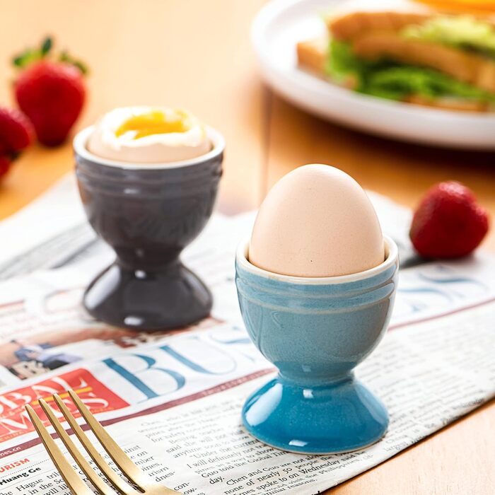 Набір порцелянових чашок для яєць 6 предметів UNICASA