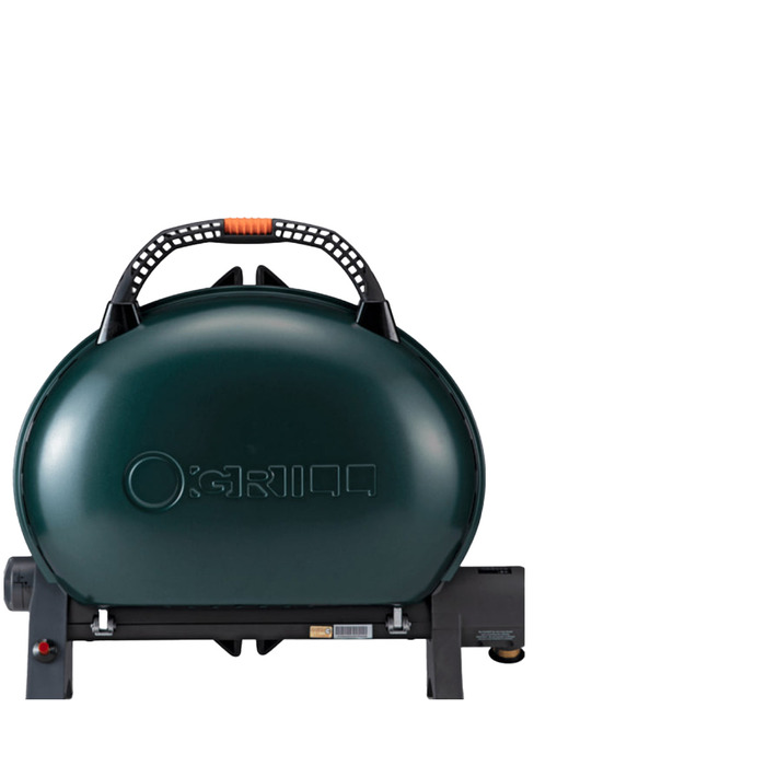 КОМПЛЕКТ Портативний переносний газовий гриль O-GRILL 500, зелений + шланг в подарунок! Код: 013367