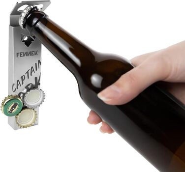 Магнітний відкривач для пляшок що утримує до 40 кришечок FENNEK