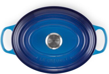Гусятница / жаровня з кришкою 27 см, синій Le Creuset