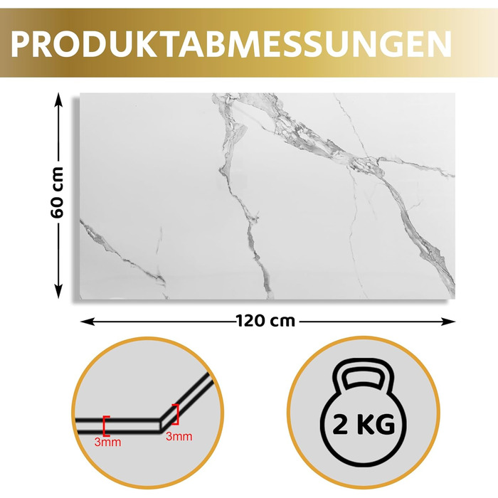 Стінові панелі AS Country Stone під мармур 60x120 см ПВХ-облицювання стіни з пластикових панелей для кухні, ванної кімнати тощо Панель кухонного фартуха (, Лофт)