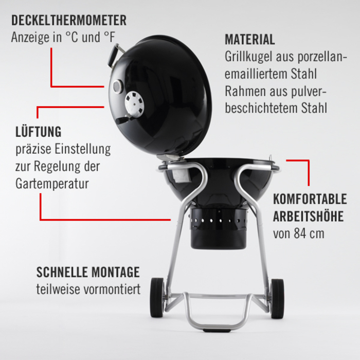 Holzkohle-Kugelgrill RÖSLE No.1 F50