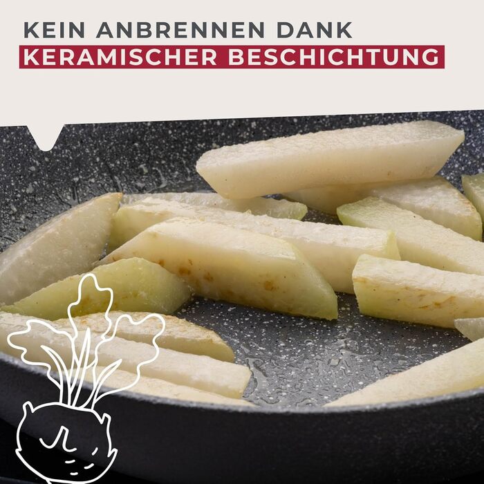 Сковорода 24 см з керамічним покриттям Cosmo Fackelmann