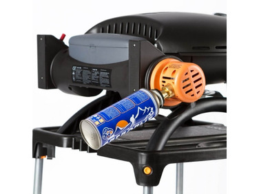 КОМПЛЕКТ Портативный переносной газовый гриль O-GRILL 500, серебро+шланг в подарок! Код: 013369