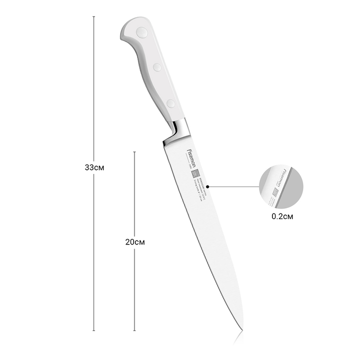 Гастрономічний ніж Fissman MONOGAMI 20 см (2493)