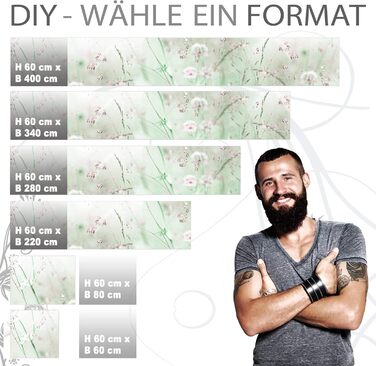 Самоклеючий кухонний фартух 340 х 60 см StickerProfis