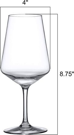 Елегантні келихи для вина 6 шт 590 мл Amazing Abby