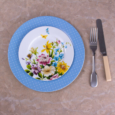 Тарілка десертна Katie Alice ENGLISH GARDEN Floral, фарфор, діам. 19 см