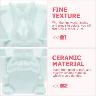 Керамическая миска в форме пасхального зайчика WRITWAA