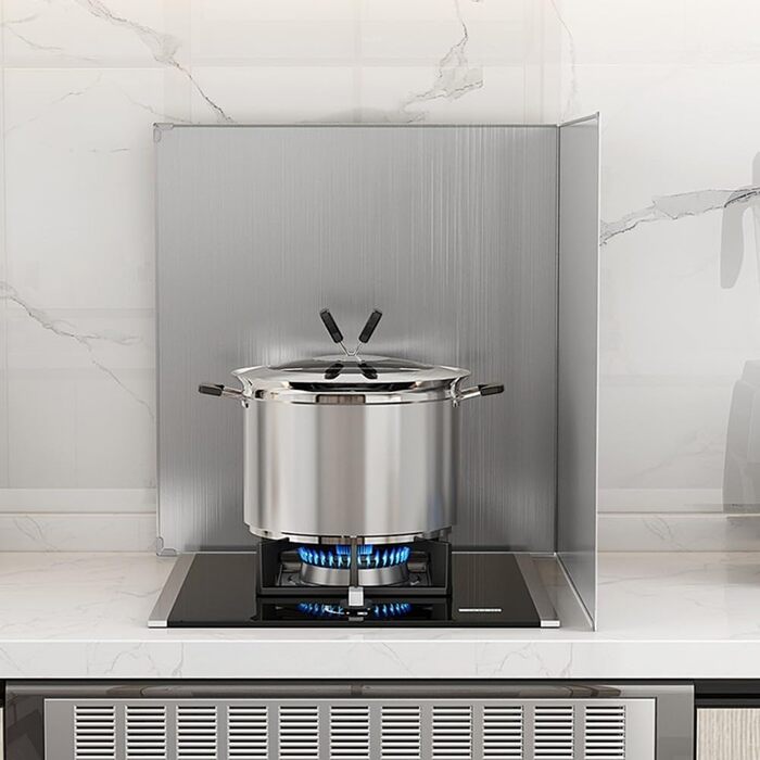 Защита от брызг из нержавеющей стали для плит 40 х 40 см HEIBTENY