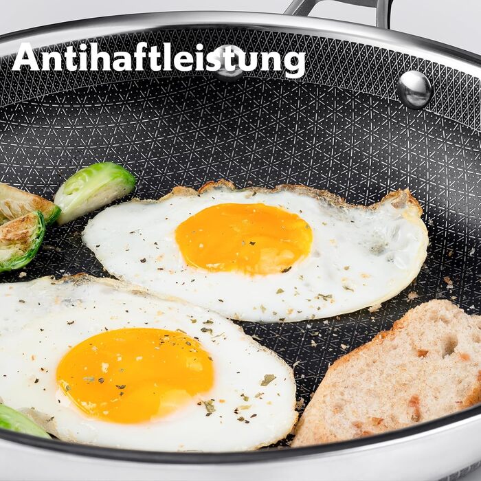 Набор из 3 сковород 20, 24 и 28 см SNOW CLAD