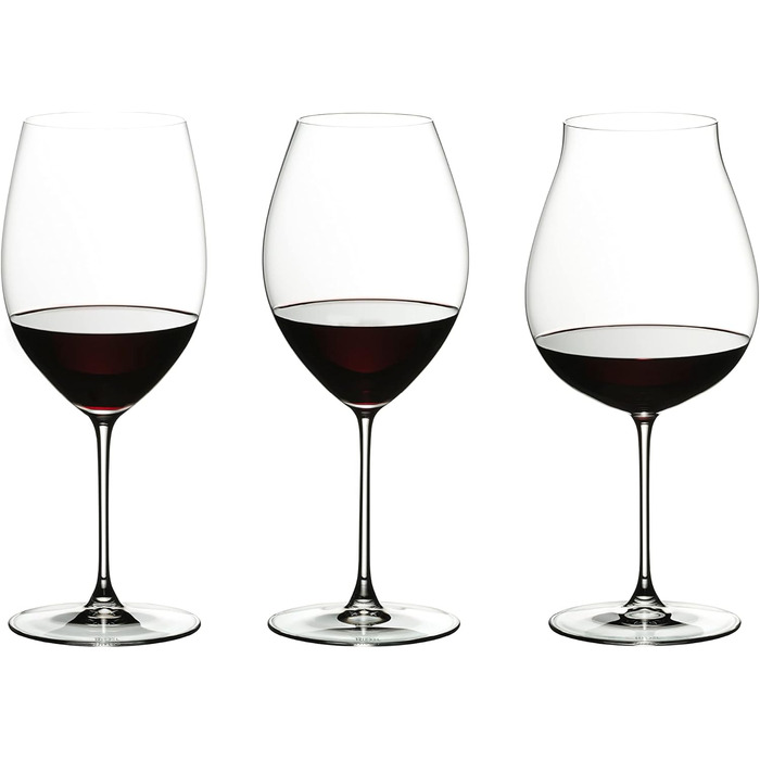 Набір келихів Riedel Veritas, кришталь, прозорий, 9.5 x 9.5 x 27.5 см, 3 шт. (1 упаковка)