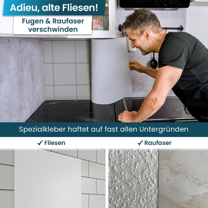 Самоклеящийся кухонный передник от брызгов 220 х 60 см danario