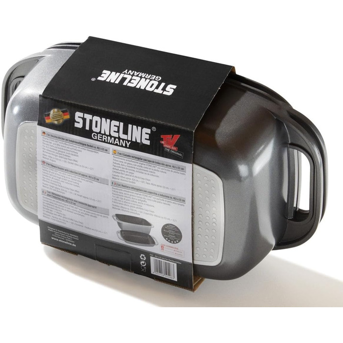 Жаровня с крышкой 43 х 26 см 8,4 л STONELINE