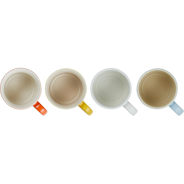 Набор из 4 кружек 350 мл, разноцветный Elements Le Creuset