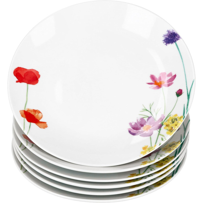 Набір із 6 тарілок у формі квітки MamboCat