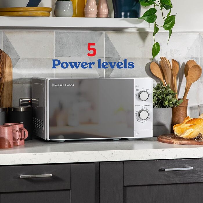 Микроволновая печь 20 л, 800 Вт белый RHM2027 Russell Hobbs