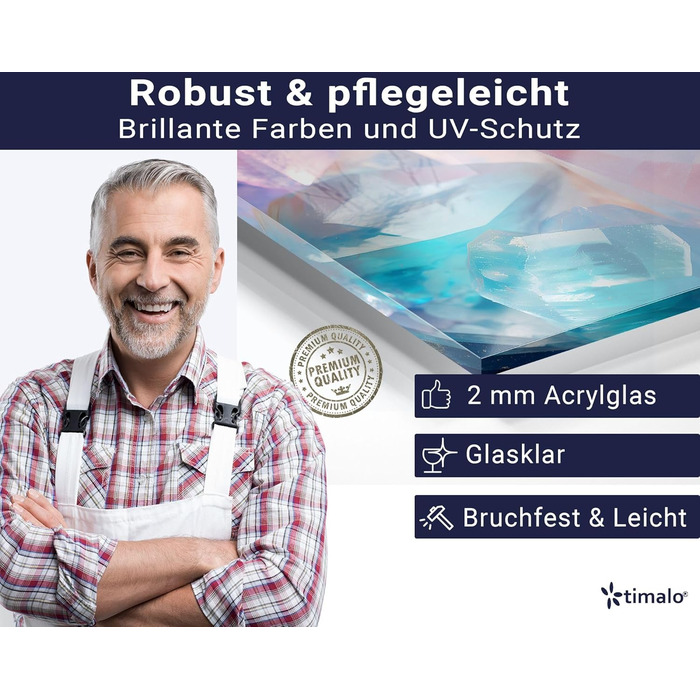 Фартух для плити timalo, настінна раковина, кухонний фартух зі скляним виглядом Акрилове скло 2 мм Скляний фартух, акрилові скляні кухонні панелі, захисна панель для фартуха Мармурове біле золото (60x52 см, 77 кольорових кристалів)
