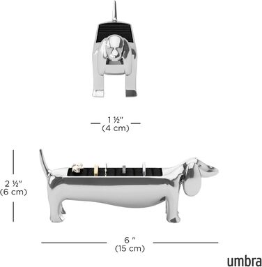 Тримач для прикрас 15 х 4 х 6 см металік Dachsie Umbra