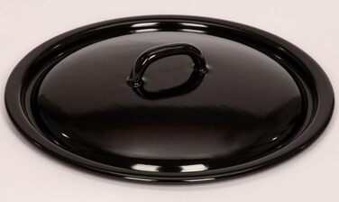 Кришка Riess для сковороди шніцеля емальована чорна, 34см