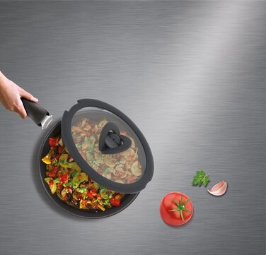 Tefal Кришка скляна Ingenio 20 см , скло, силікон