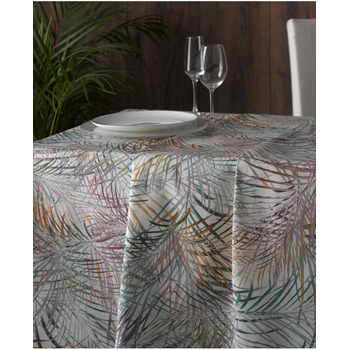 Скатерть Atenas Home Textile Palm, хлопок с покрытием, 150 х 250 см