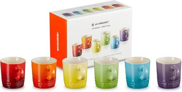 Набор из 6 чашек для эспрессо 100 мл, разноцветный Le Creuset