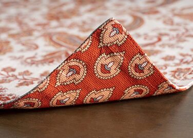 Бавовняні килимки для серветок, набір з 4 шт. , декоративні килимки для серветок, пасхальні килимки, що миються, для свят, вечерь, весни, літа (33 см x 48 см) (22 - Cachemire), 39Hermine 100