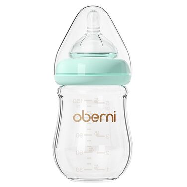 Скляна пляшечка для годування 150 мл Oberni