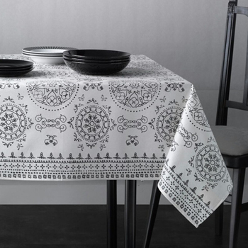 Скатертина Atenas Home Textile Argos Blanco, бавовна з покриттям, 150 х 200 см
