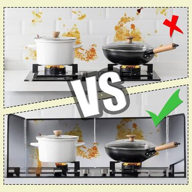 Компактний складний захист від бризок жиру 76,4 × 29,5 × 29,5 см DBAATTZ