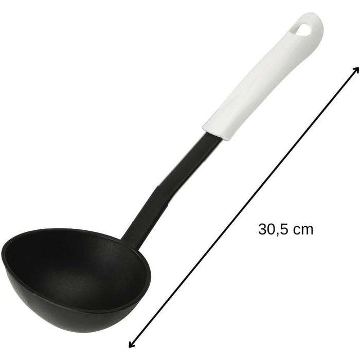 Половник 30 см, черно-белый Arcadalina Fackelmann