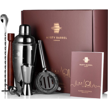 Набір для приготування коктейлів чорний Rusty Barrel