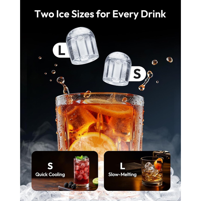 Компактный льдогенератор 1,1 л серебряный EUHOMY