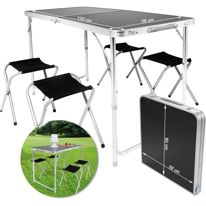 Складний багатофункціональний кемпінговий стіл 120 х 60 см GOODS+GADGETS