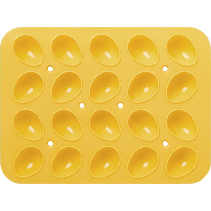 Форма для випічки у вигляді великодніх яєць, 24,5 x 17,5 x 4,5 см, жовта, RBV Birkmann