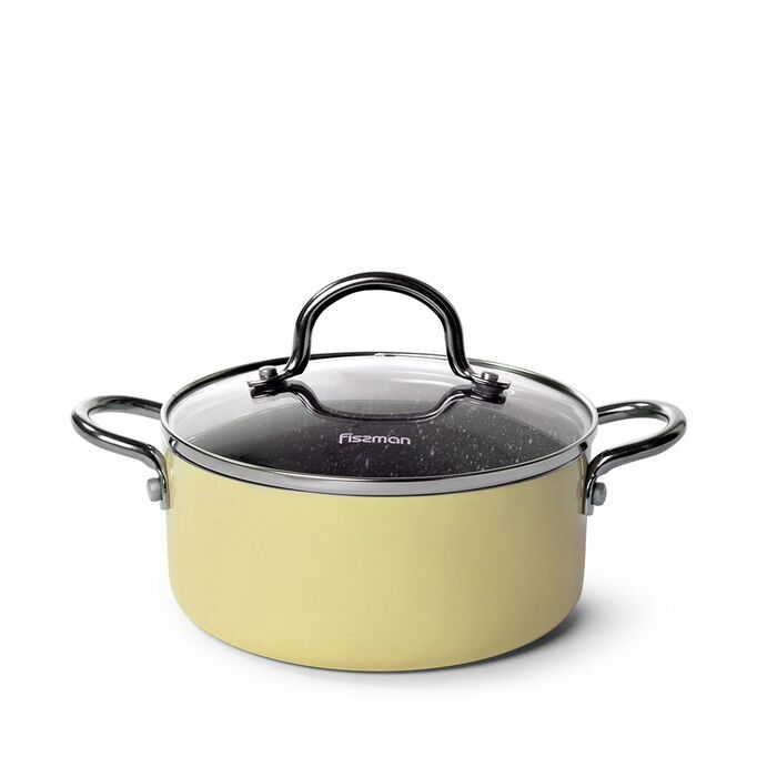 Кастрюля со стеклянной крышкой 16x7 см на 1,3л MINI CHEF Fissman