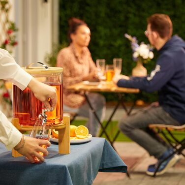 Стильний скляний диспенсер для напоїв 5 л Relaxdays