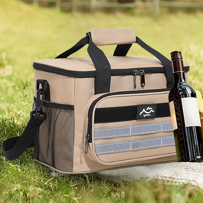 Ізольована сумка для їжі Міцна, об&39ємна, водонепроникна модель для походів, кемпінгу та роботи, кольору хакі