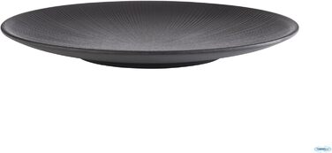 Тарілка APS 85065 NERO, Ø 33 см, висота 3,5 см, меламін, чорний