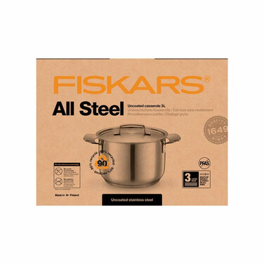 Кастрюля Fiskars All Steel 3 л матовая (1064751)