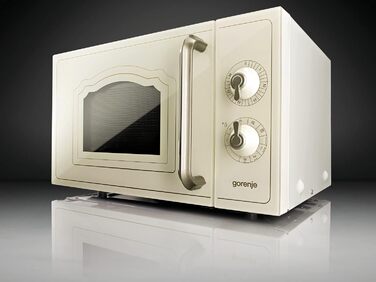 Мікрохвильова піч Gorenje MO20A3WH / 20 л / 800 Вт / AquaClean / AutoMenu / Сенсорне керування / LED-дисплей / Функція розморожування / 5 рівнів потужності / Блокування від дітей / Білий (Класичний, Бежевий)